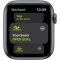 Apple Watch SE GPS, 44mm Space Gray Aluminium Case with Black Sport Band - Regular, Model A2352