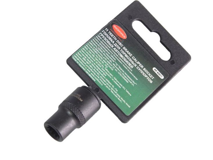 Головка для тормозных суппортов грузовых а/м 11гр., 3/8", на пластиковом держателе ROCKFORCE RF-65011 17289