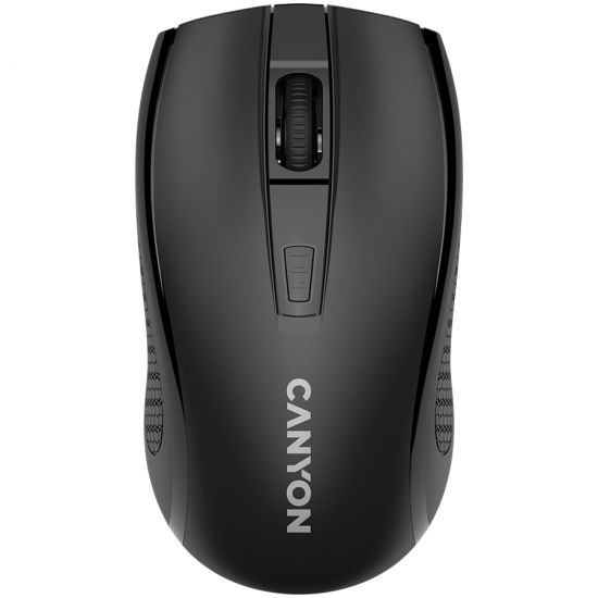 CANYON MW-7, 2.4Ghz wireless mouse, 6 buttons, DPI 800/1200/1600, with 1 AA battery ,size 110*60*37mm,58g,black