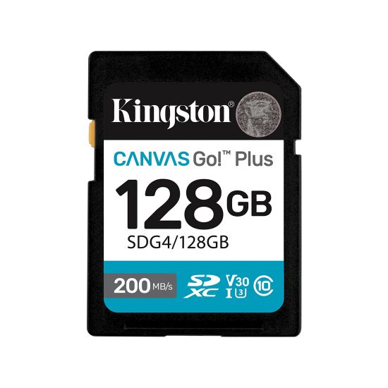 Карта памяти Kingston SDG4/128GB Canvas Go Plus Gen4 C10 UHS-I U3 V30 128GB Карта памяти Kingston SDG4/128GB Canvas Go Plus Gen4 C10 UHS-I U3 V30 128GB