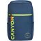 CANYON cabin size backpack for 15.6" laptop,polyester,navy