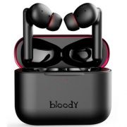 Наушники TWS Bloody M90-Black Red <BTv5.1, 500 40mAh, MOCI, 102dB, ANC, беспроводная зарядка>