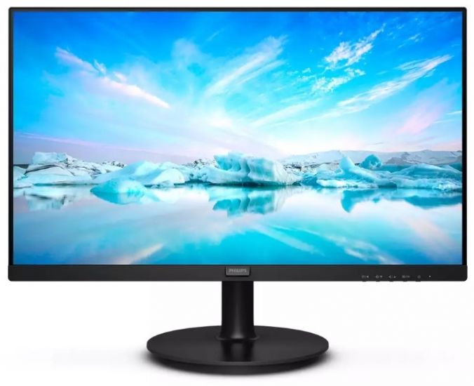 Монитор жидкокристаллический PHILIPS 271V8LAB/01  LCD 27'' 16:9 1920х1080(FHD) VA, nonGLARE, 100 Hz, 250 cd/m2, H178°/V178°, 3000:1, 200M:1, 16.7M, 4ms, VGA, HDMI, Tilt, Speakers, 3Y, Black