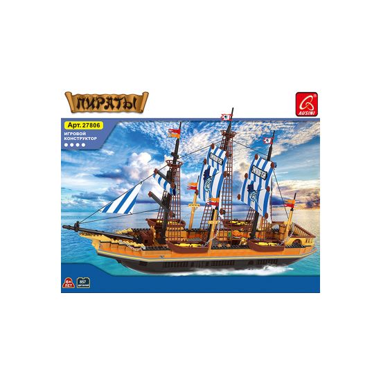 Игровой конструктор Ausini 27806 ПИРАТЫ (857 деталей в наборе) Игровой конструктор Ausini 27806 ПИРАТЫ (857 деталей в наборе)