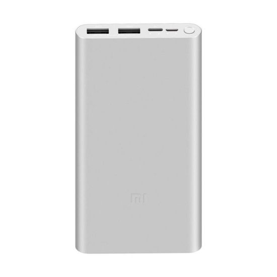 Портативное зарядное устройство Xiaomi Mi Power Bank 10000mAh 3 (2019 Type-C) (PLM13ZM) Серебристый