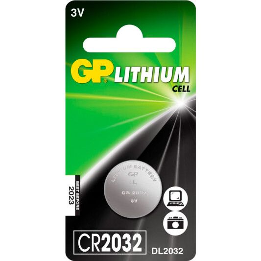 Батарейки GP CR 2032-C1 блистер 1 шт/10/100/