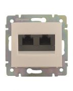 Legrand 672355 Роз 2XRJ45 5e UTP СЛНК ETIKA