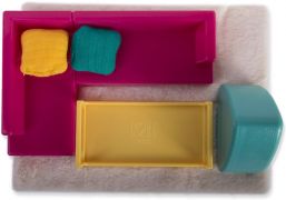 НАБОР ДЛЯ КУКОЛ ПЛАСТИКОВЫЙ LORI МЕБЕЛЬ ДЛЯ ГОСТИНОЙ LO37012Z