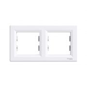 Рамка горизонтальная SE EPH5800221 Asfora 2 постовая белый