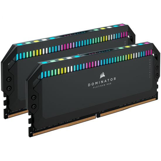 Corsair DDR5, 6200MT/s 32GB 2x16GB DIMM, Unbuffered, 36-39-39-76, OC PMIC, XMP 3.0, DOMINATOR PLATINUM RGB DDR5 Black Heatspreader, RGB LED, 1.3V