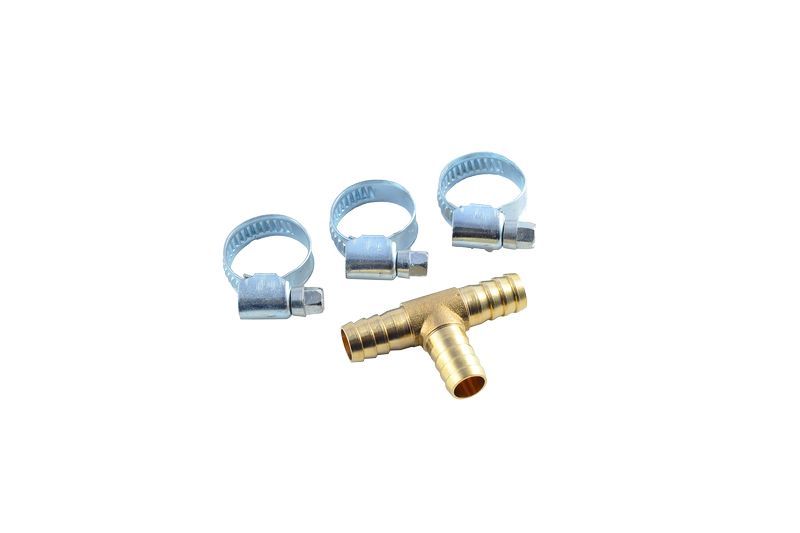 T-образный разветвитель"елочка" 6мм + хомуты для крепежа (в блистере) ROCKFORCE RF-E102-6/1 1780