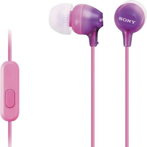 Наушники вставные с микрофоном Sony MDR-EX15AP/VC(Z)(CE7) (946734) фиолетовые