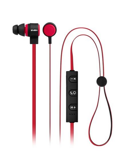 Беспроводные Bluetooth стереонаушники с микрофоном (earbuds) SVEN SEB-B270MV, black-red /