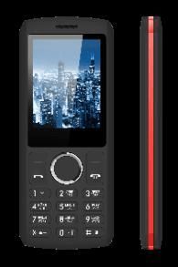 Vertex D516 Black-red, 2.4'' 240х320, up to 8GB flash, 0.3Mpix, 2 Sim, 2G, BT, Micro-USB, 1200mAh, 122.1х53х11,5