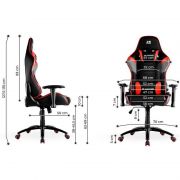 Игровое кресло 2E GAMING Chair BUSHIDO Black/Red