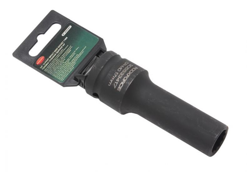 Головка глубокая ударная тонкостенная 17мм, 12гр., 3/4", на пластиковом держателе ROCKFORCE RF-305533417 15882