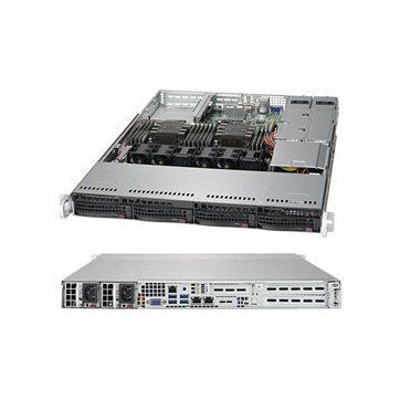 Supermicro server chassis 1U Optimized for X11 WIO (W series) motherboards, 4 x 3.5
