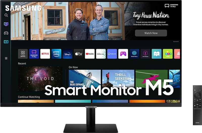 Монтор 27" Samsung Smart Display BM50 1920x1080/4м-с/1x DP, 2x HDMI/60Hz (LS27BM500EIXCI)