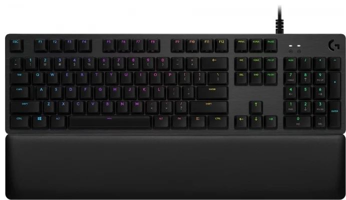 Клавиатура Logitech игровая механическая G513 CARBON LIGHTSYNC RGB, GX Brown, CARBON, RUS, USB, TACTILE