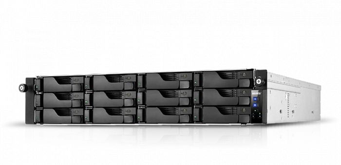 Сетевое хранилище ASUSTOR AS7112RDX,  12 Bay NAS, Quad-Core 3.4GHz CPU, 4 GbE Ports, 8GB RAM DDR4, 2U + Rail