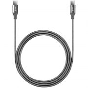 ttec AlumiCable Type-C - Type-C 300cm 65WFast Charge Cable,Space Grey