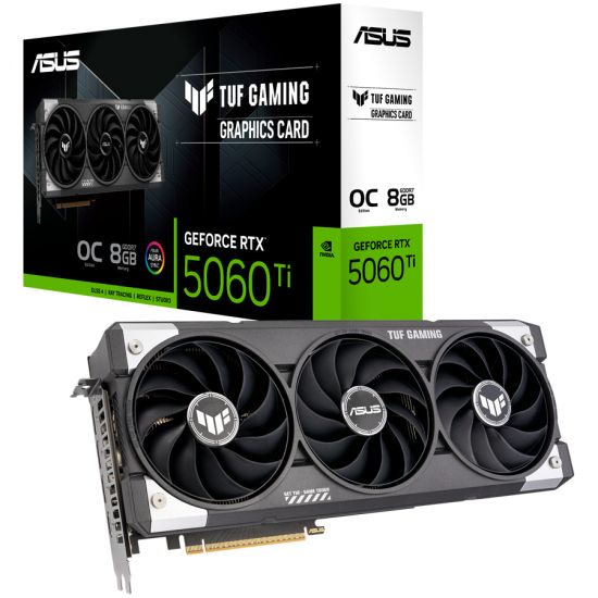 ASUS Video Card NVIDIA GeForce RTX 5060 Ti 8GB GDDR7 128-bit Digital Max Resolution 7680 x 4320 Yes x 1 (Native HDMI 2.1b)Yes x 3 (Native DisplayPort 2.1b) HDCP Support Yes (2.3) 550W P/N 90YV0MR0-M0NA00