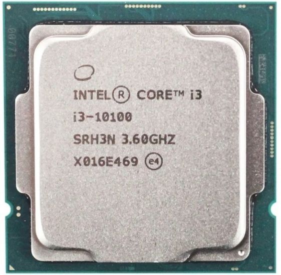 Процессор CPU S-1200 Intel Core i3 10100 TRAY <3.6 GHz (4.3 GHz Turbo), 4-Core, 6MB, Comet Lake>
