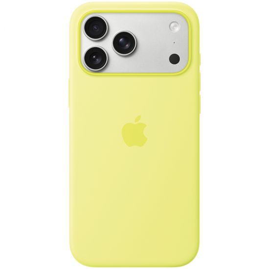 iPhone 17 Pro Max Silicone Case with MagSafe - Neon Yellow,Model A3560