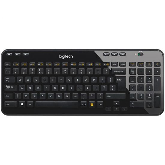 Клавиатура беспроводная Logitech K360 (полноразмерная компактная, приемник Unifying, 2 батареи типа AA)