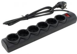 Сетевой фильтр Defender DFS 151 Черный 6 розеток, 1.8 м (защита от ВЧ и импульсных помех). Устройства начального уровня для экономичной защиты широкого спектра бытовой и электронной техники.