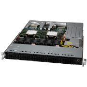 Supermicro server chassis CSE-LB16AC10-R860AW 1U for Cloud-DC mbd with AIOM support, support MB size up to 12.3" x 13.4", Dual, single Intel / AMD CPUs, 2x full height expansion slot(s), 2x AIOM expansion slot(s), 10 x 2.5" hot-swap SAS3/SATA drive b