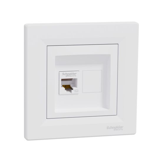 Розетка компьютерная SE EPH4300121 Asfora RJ45 кат. 5e в сборе белый Розетка компьютерная SE EPH4300121 Asfora RJ45 кат. 5e в сборе белый