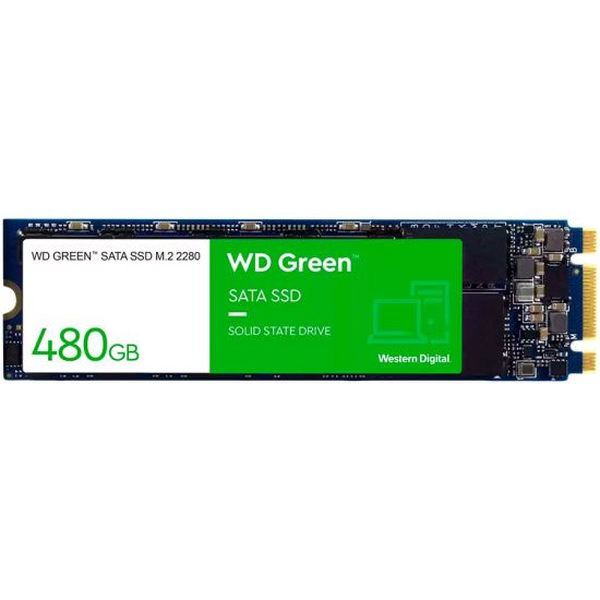 Твердотельный накопитель  480GB SSD WD Серия GREEN M,2 2280 SATA3 R545Mb/s WDS480G2G0B