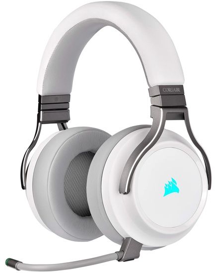 Corsair Gaming™ Virtuoso RGB Wireless High-Fidelity Gaming Headset, White (EU Version), EAN:0843591019255