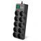 Сетевой фильтр SVEN SF-10E-16 3 m (10 sockets), черный