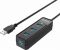 USB Хаб ORICO W5PH4-U3-V1-BK-BP <USB3.0x4, Cable 30cm, 105*33*24mm, BLACK>