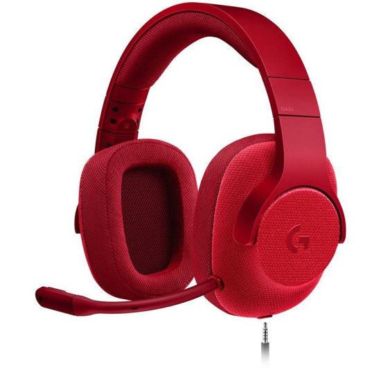 Гарнитура игровая Logitech G433 FIRE RED (красный)