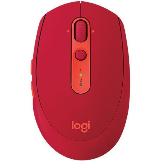 Мышь беспроводная Logitech M590 Multi-Device Silent-RUBY (красная, Bluetooth, 2.4 GHz/USB-ресивер (Logitech Unifying®), 1000dpi, 1 батарея типа AA)
