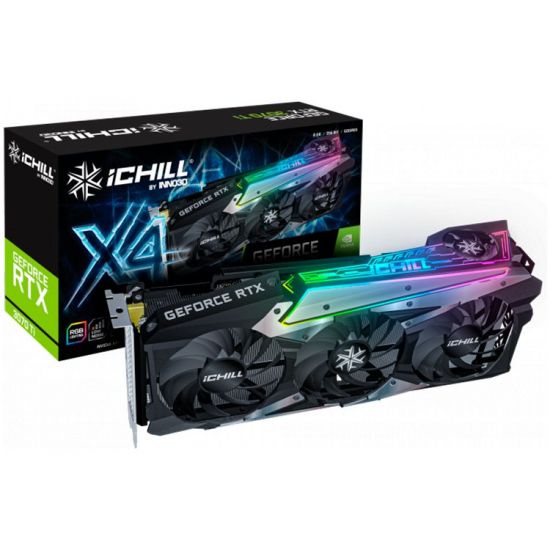 INNO3D NVIDIA Video Card RTX 3070 Ti iChill X4 8GB GDDR6X 256-bit, 1830MHz / 19Gbps, 3x DP, 1x HDMI, 3fans, 3 slot