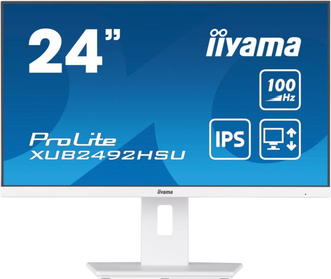 Монитор LCD 24'' 16:9 1920х1080(FHD) IPS, 100Mhz, nonGLARE, 250cd/m2, H178°/V178°, 1300:1, 80M:1, 16.7M, 0,4ms,  HDMI, DP, USB, HDCP, 3Y, White