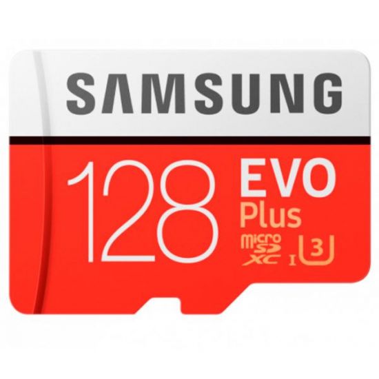 Карта памяти Samsung Evo Plus microSDXC 128GB Class 10 (MB-MC128HA/RU)