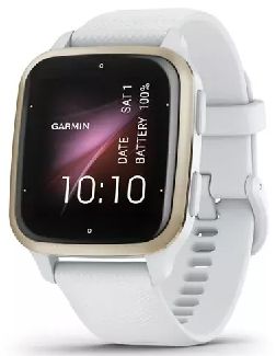 Спортивные часы Venu Sq 2 - Cream Gold Bezel with White Case and Silicone Band 010-02701-11