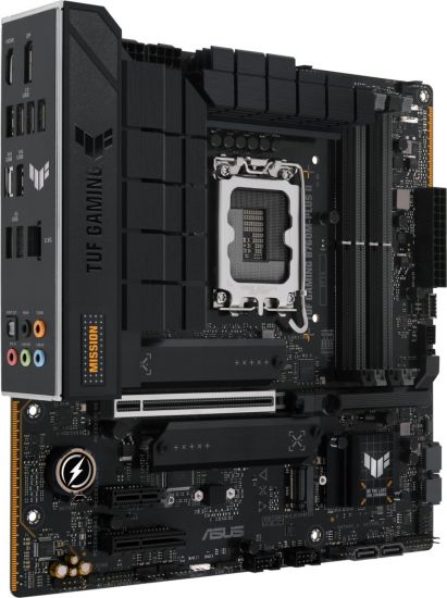 Материнская плата ASUS TUF GAMING B760M-PLUS II, LGA1700 4xDDR5 4xSATA3 3xM.2 RAID HDMI DP mATX