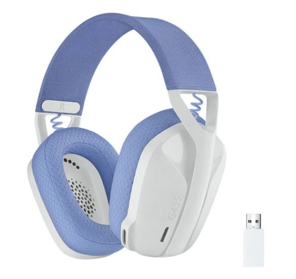 Гарнитура беспроводная игровая Logitech G435 Wireless Gaming Headset - White (M/N: A00149, A00150)