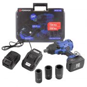 Гайковерт ударный аккумуляторный 3/4''+набор головок ударных глуб.27,30,32мм Forsage F-WT02F1162 51883