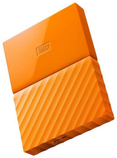 Внешний HDD Western Digital 2Tb My Passport 2,5" WDBLHR0020BOR-EEUE 2,5', USB 3,0, Толщина 12мм Цвет: Orange, Автоматическое резервное копирование с помощью ПО WD Backup, Защита паролем, В комплекте: Кабель USB 3,0, Программы WD Backup™, WD Security™ и WD