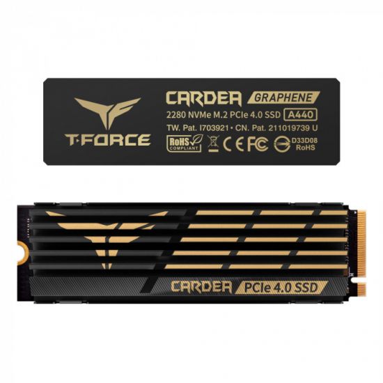 Твердотельный накопитель Team Group T-FORCE CARDEA A440, 4Tb, PCIe 4.0 x4 NVMe, R7000Mb/s, W6900Mb/s TM8FPZ004T0C327,RTL