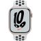 Apple Watch Nike Series 7 GPS, 45mm Starlight Aluminium Case with Pure Platinum/Black Nike Sport Band - Regular, A2474