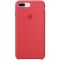 iPhone 8 Plus / 7 Plus Silicone Case - Red Raspberry
