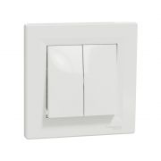 Выключатель одноклавишный SE EPH0300121 Asfora в сборе белый